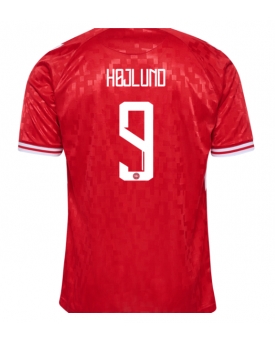 Danimarca Rasmus Hojlund #9 Maglia Gara Casa Repliche Europei 2024 Danimarca Rasmus Hojlund #9 Maglia Gara Casa Repliche Europei 2024